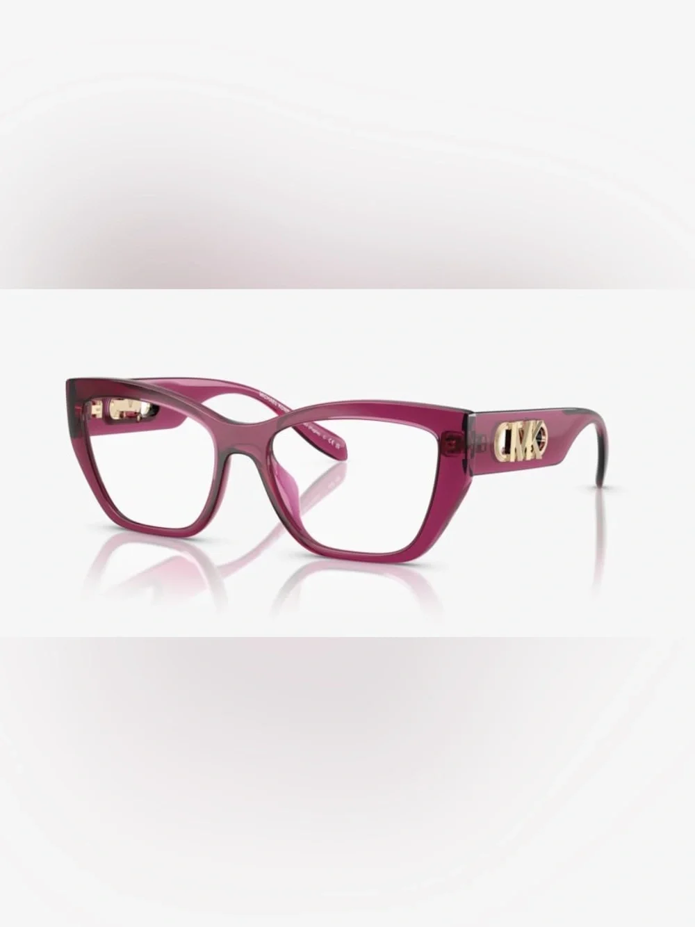 NWT Michael Kors Puglia Berry Transparent Glasses